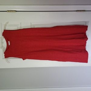 J Jill xs womens sleeveless tank dress orange red